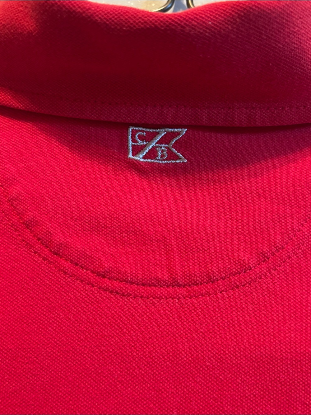 Cutter & Buck Red Polo Top with Tennessee Titans Logo - Picture 5 of 6